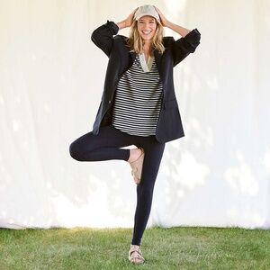 LAND'S END STARFISH BLACK LEGGING L XT